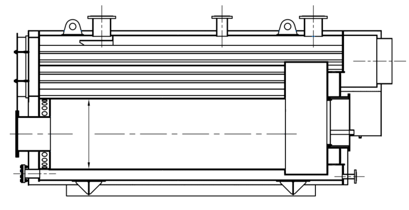 Конструктивное устройство котла TITAN Prom 3FT 2500